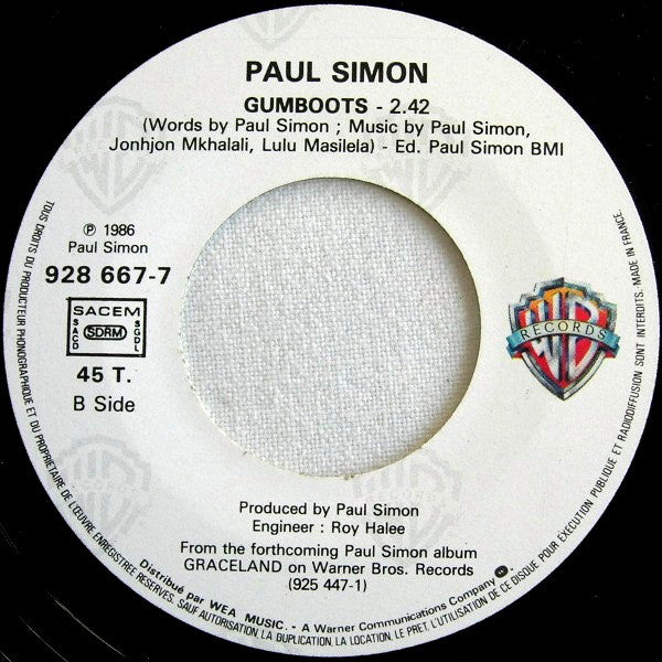 Paul Simon : You Can Call Me Al (7", Single)