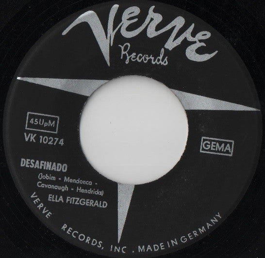 Ella Fitzgerald : Desafinado (Slightly Out Of Tune) (7", Single)