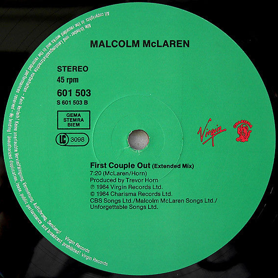 Malcolm McLaren : Madam Butterfly (12")