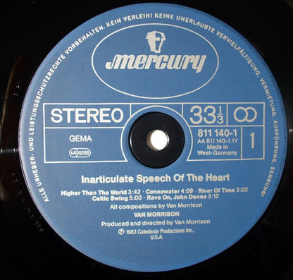 Van Morrison : Inarticulate Speech Of The Heart (LP, Album)