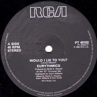 Eurythmics : Would I Lie To You? (12", Single)