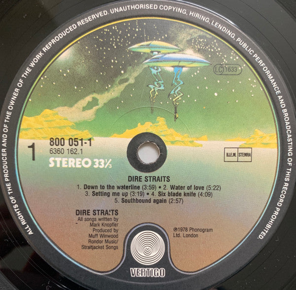 Dire Straits : Dire Straits (LP, Album, RE)