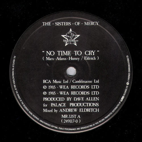 The Sisters Of Mercy : No Time To Cry (12", Single)
