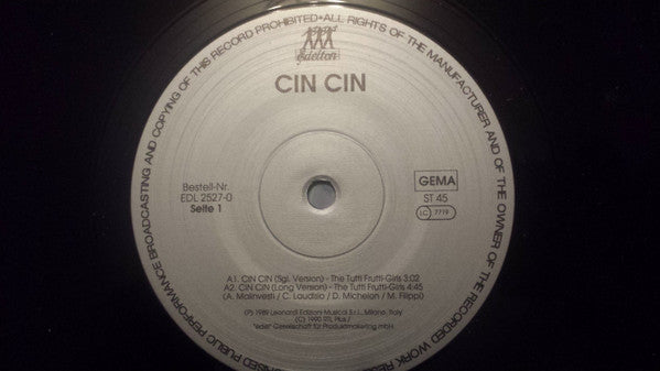 The Tutti Frutti - Girls* : Cin Cin (12")