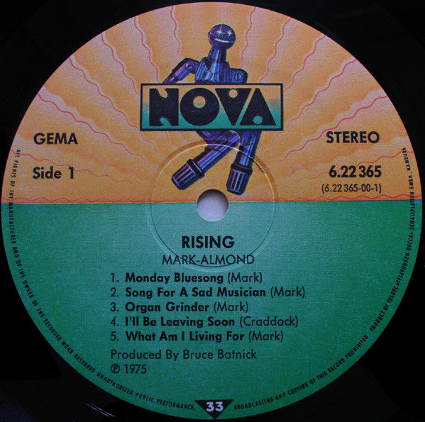 Mark-Almond : Rising (LP, Album, RE)