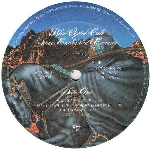 Blue Öyster Cult : Some Enchanted Evening (LP, Album)