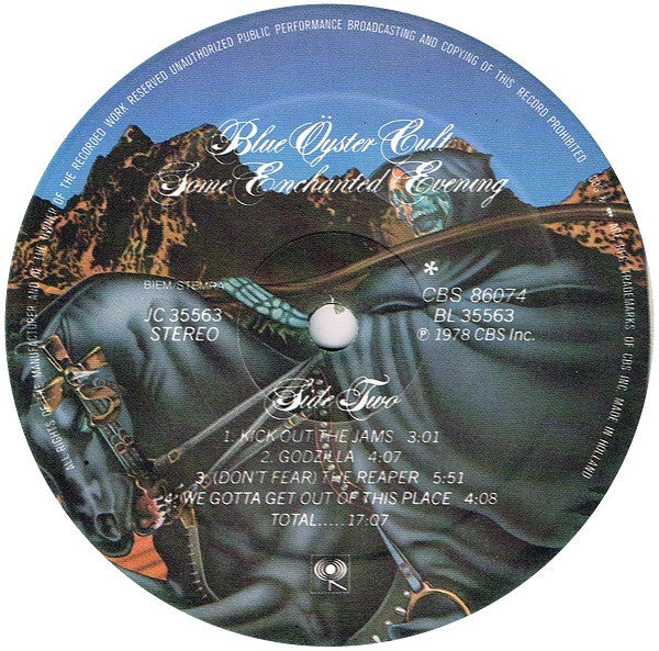Blue Öyster Cult : Some Enchanted Evening (LP, Album)