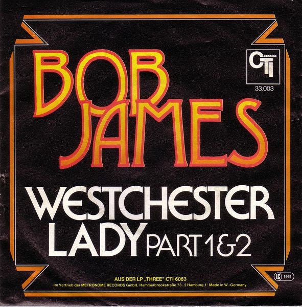 Bob James : Westchester Lady (7")