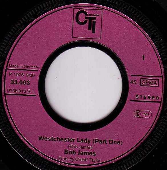 Bob James : Westchester Lady (7")