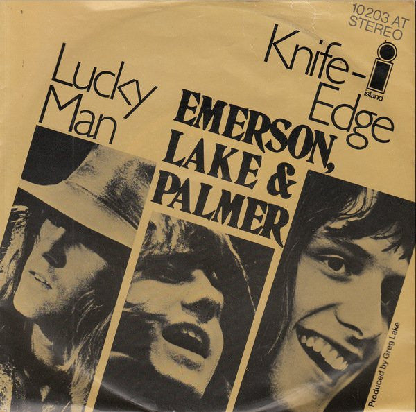 Emerson, Lake & Palmer : Lucky Man / Knife-Edge (7", Single, RE)