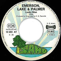 Emerson, Lake & Palmer : Lucky Man / Knife-Edge (7", Single, RE)