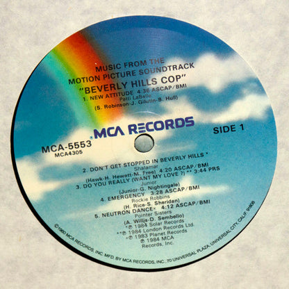 Various : Beverly Hills Cop (Music From The Motion Picture Soundtrack) (LP, Comp, Glo)