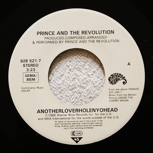 Prince And The Revolution : Anotherloverholenyohead (7", Single)