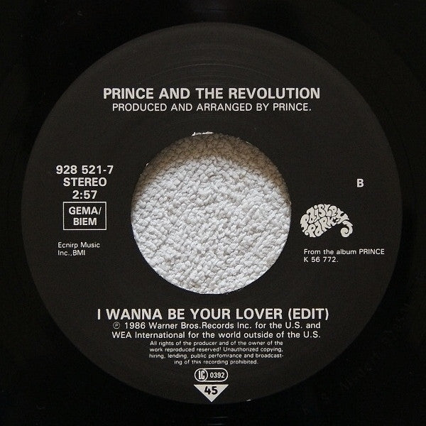 Prince And The Revolution : Anotherloverholenyohead (7", Single)