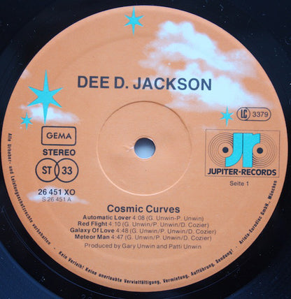 Dee D. Jackson : Cosmic Curves (LP, Album, P/Mixed)