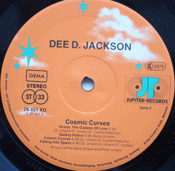 Dee D. Jackson : Cosmic Curves (LP, Album, P/Mixed)