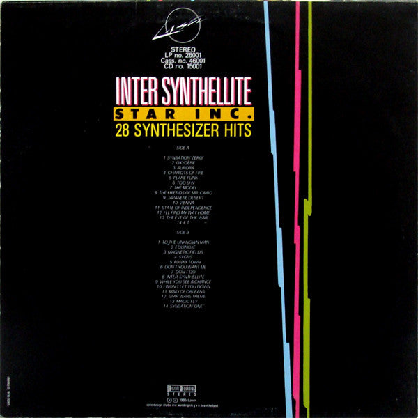 Star Inc. : Inter Synthellite - 28 Synthesizer Hits (LP, Album, RE)