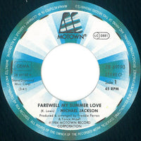 Michael Jackson : Farewell My Summer Love (7", Single)