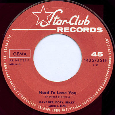 Dave Dee, Dozy, Beaky, Mick & Tich : Hard To Love You / No Time (7", Single)
