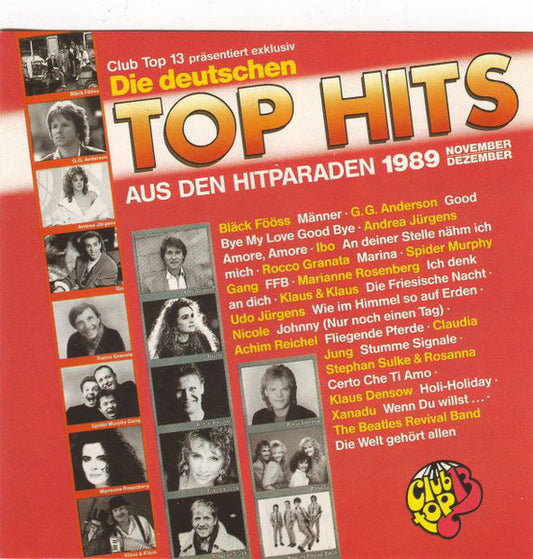 Various : Club Top 13 - Die Deutschen Top Hits - November/Dezember '89 (LP, Comp)