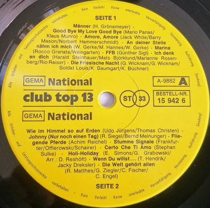 Various : Club Top 13 - Die Deutschen Top Hits - November/Dezember '89 (LP, Comp)