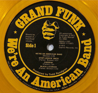 Grand Funk* : We're An American Band (LP, Album, Yel)