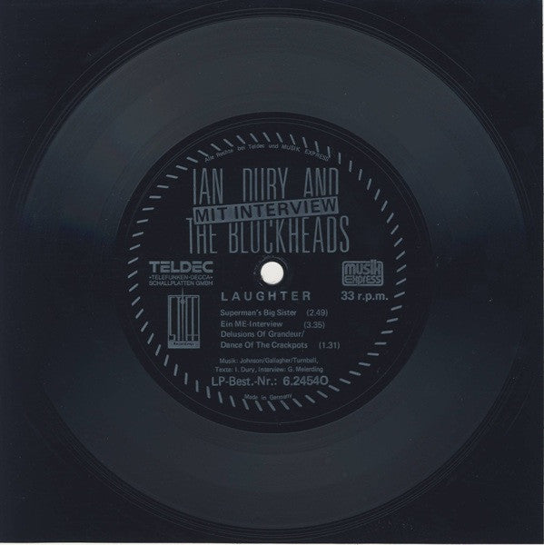 Ian Dury And The Blockheads : Laughter (Flexi, 7", S/Sided, Promo)