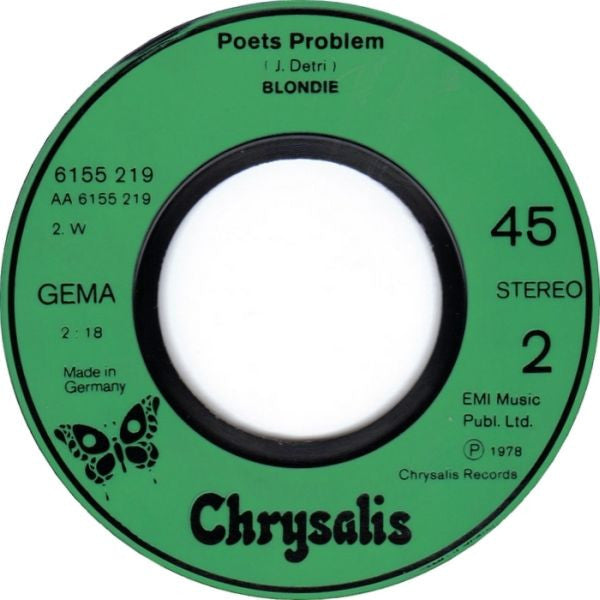 Blondie : (I'm Always Touched By Your) Presence, Dear (7", Single, Gre)