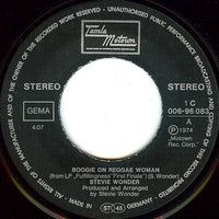 Stevie Wonder : Boogie On  Reggae Woman (7", Single)