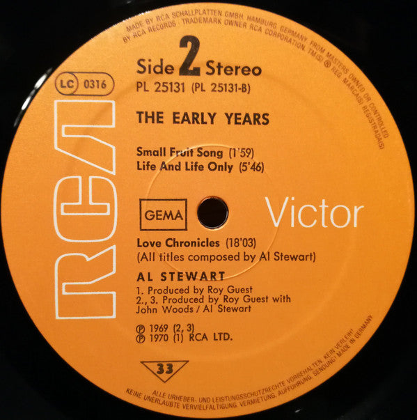 Al Stewart : The Early Years (LP, Comp)