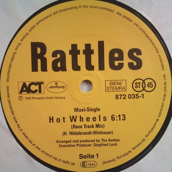Rattles* : Hot Wheels (12", Maxi)