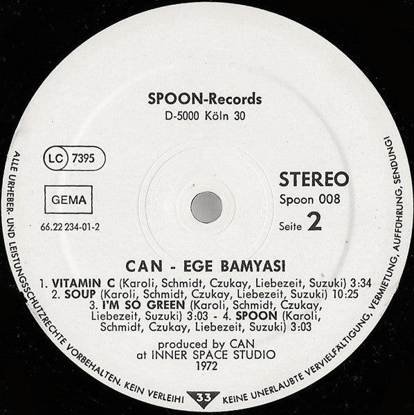 Can : Ege Bamyasi (LP, Album, RE)