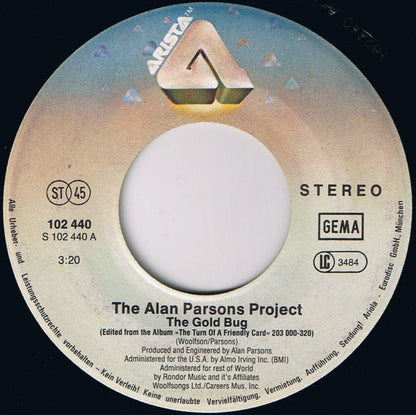 The Alan Parsons Project : The Gold Bug / Snake Eyes (7", Single)