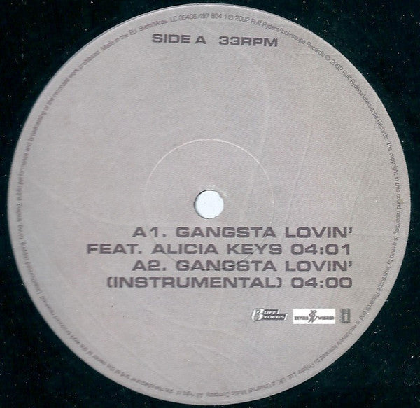 Eve (2) Featuring Alicia Keys : Gangsta Lovin' (12", Single)