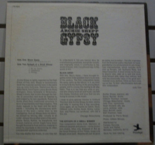 Archie Shepp : Black Gypsy (LP, Album, RE)