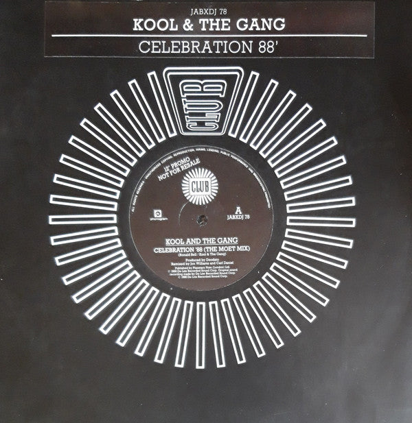 Kool And The Gang* : Celebration '88 (12", Promo)