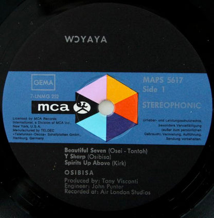 Osibisa : Wↄyaya (LP, Album, Gat)