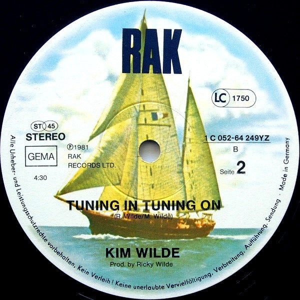 Kim Wilde : Kids In America (12", Maxi)