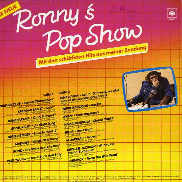 Various : Die Neue Ronny's Pop Show (LP, Comp)
