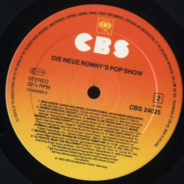 Various : Die Neue Ronny's Pop Show (LP, Comp)