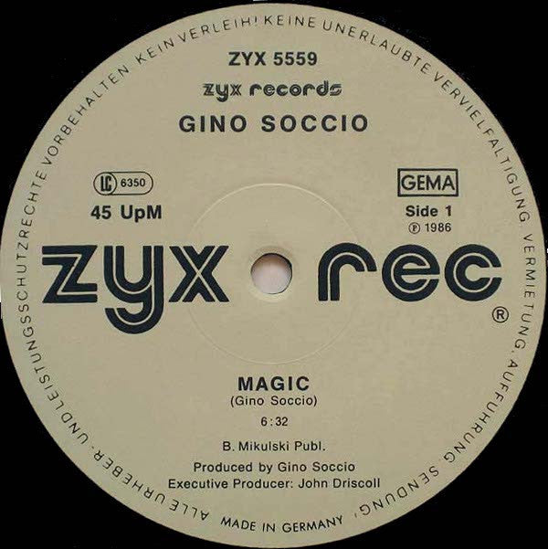 Gino Soccio : Magic (12")