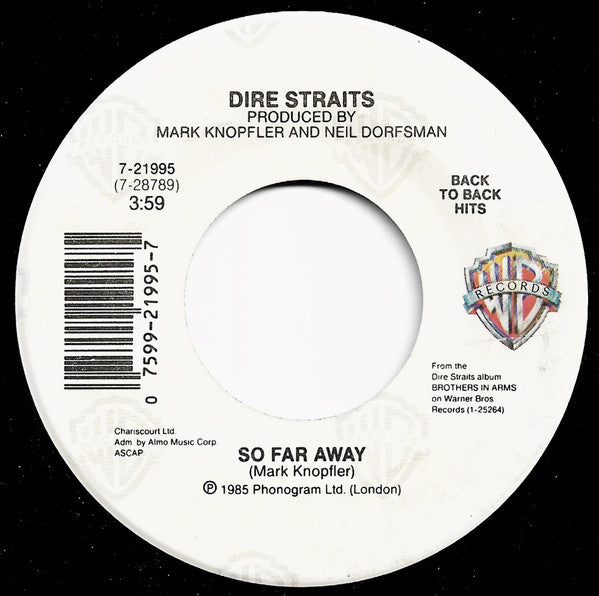 Dire Straits : Walk Of Life / So Far Away (7", Single, Spe)