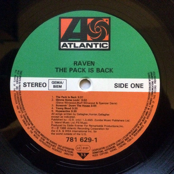 Raven (6) : The Pack Is Back (LP, Album)