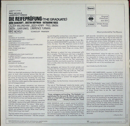 Simon & Garfunkel, David Grusin* : Die Reifeprüfung (The Graduate) (LP, Album)