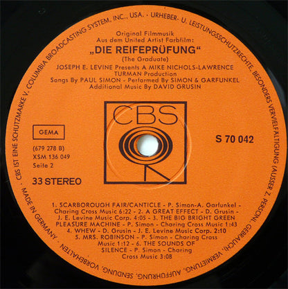 Simon & Garfunkel, David Grusin* : Die Reifeprüfung (The Graduate) (LP, Album)