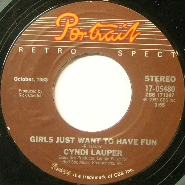 Cyndi Lauper : Girls Just Want To Have Fun / Time After Time (7", RE)