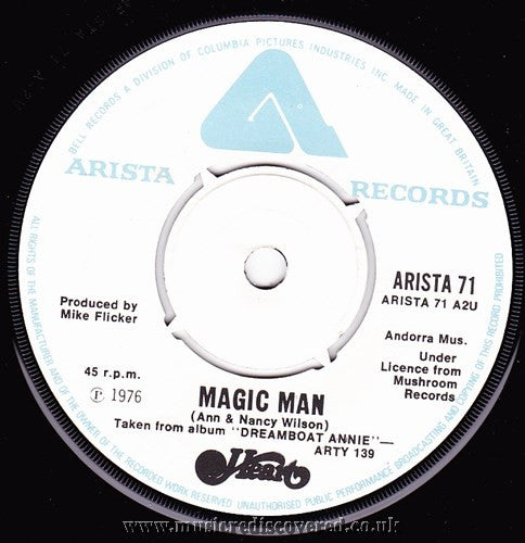 Heart : Magic Man (7", Single)