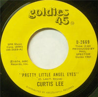 Curtis Lee : Pretty Little Angel Eyes / Gee How I Wish You Were Here (7", Single, RE)
