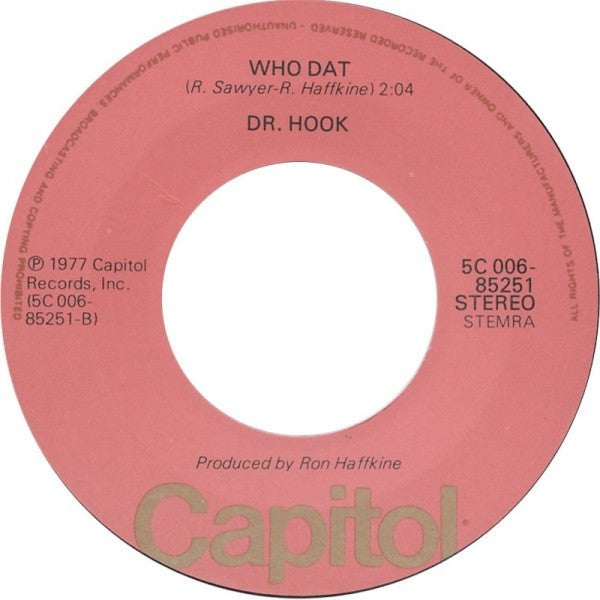 Dr. Hook : Sleeping Late (7")