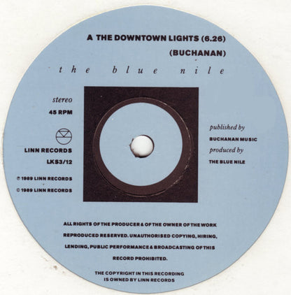 The Blue Nile : The Downtown Lights (12", Single, Ltd)